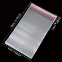 Cellofaan zakjes met flap 7x12cm  100 st PAK cellofaanzakjes