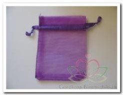 Giftbag organza Paars ca. 7*9 cm cadeauzakje,bruiloftbedankje