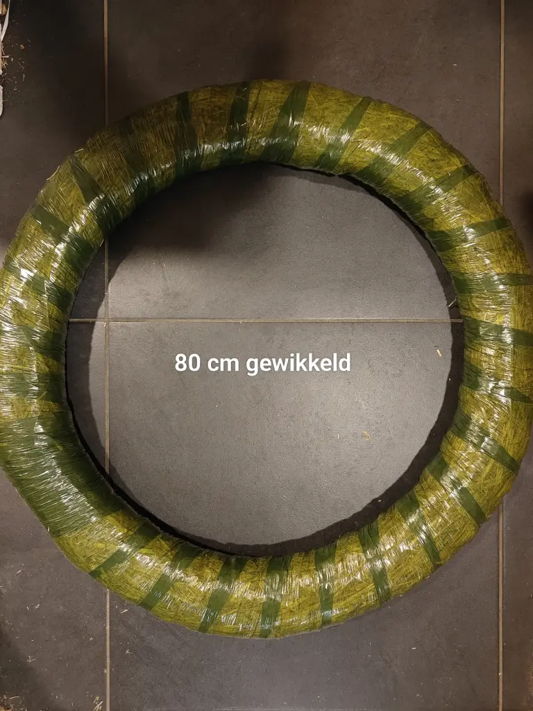 Strokrans Strokransen 80 cm GEWIKKELD Grote krans