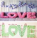 Frame raster Bloemen LOVE set