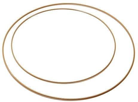 Metalen ring Goud 80 cm per stuk