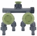 Waterkraanadapter waterverdeler 5-voudig 1/2'' en 3/4'' direct op slang of kraan
