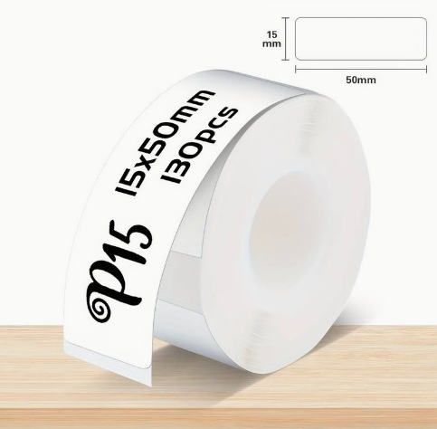 Thermische labels Blanco etiketten voor thermal labelprinters P15 Wit 15x30 mm rol