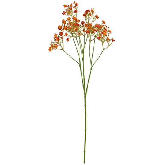 Chloe Gipskruid Oranje kunstbloem 70 cm per stuk