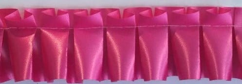[A-011941] Easy Pleat geplooid lint Kant en klaar Cerise Pink rol 3 meter
