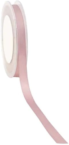 [A-023309] Dubbelsatijn lint Oudroze 10 mm rol 25 meter