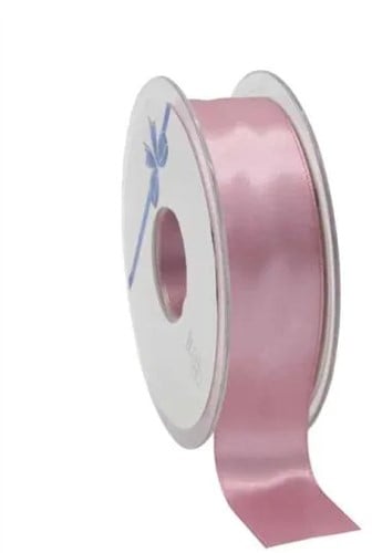 [A-023312] Dubbelsatijn lint Oudroze 38 mm rol 25 meter