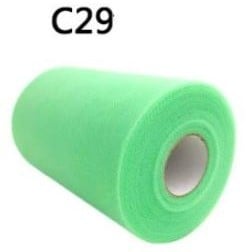 [A-023807] Lint Tule C29 Mint Groen 15 cm rol 100 yard ca. 90 meter