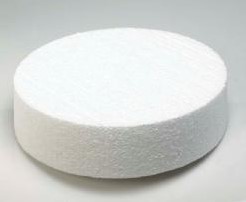[A-005543] Oasis® Styropor Piepschuim Isimo cake dummy taart 25×7 cm