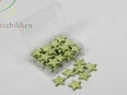 [A-008947] Glittersterren Groen 25 mm doosje 