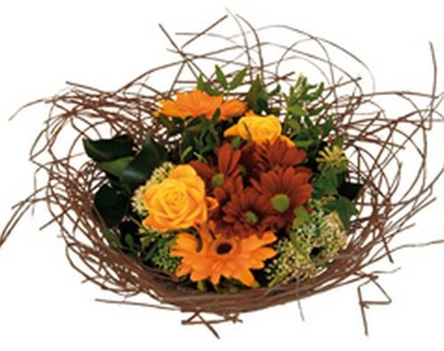 [A-004546] Boekethouder Woody Bruin 25 cm