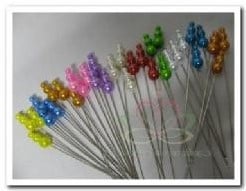 [A-003279] Parelspelden Hatpin 62265 Lila 9 mm 5 stuks 