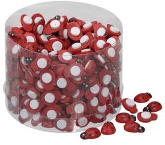 [A-025285] Lieveheersbeestje zelfklevend 13 mm doosje ca. 360 stuks