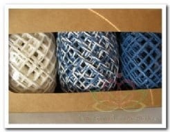 [A-007843] Touw Koord Blauw-Wit 3 rollen =15 meter