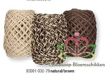 [A-007849] Touw Koord Bruin-Naturel 3 rollen =15 meter