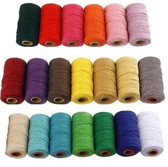 [A-017292] Macrame koord Roze 2 mm 100 yard 91,5 meter
