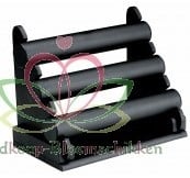 [A-010255] Displayrek Polscorsages Zwart 3 rij
