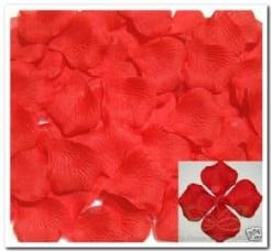 [A-007370] Blad Zijden blaadjes rozenblaadjes Rood per pakje