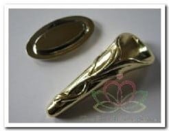 [A-004718] Corsagehouder Boutonnière Calla Vine Goud 