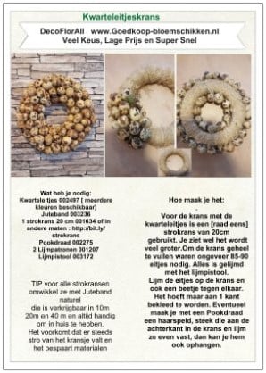 [A-016976] DIY Werkbeschrijving Kwarteleitjeskrans 