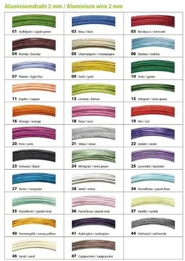 [A-019281] Aluminiumdraad gelakt Olijfgroen 2 mm 2,5-3 meter