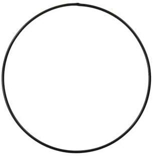 [A-024770] Metalen ring Zwart gelakt 20 cm per stuk