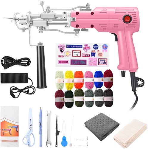 [A-025753] Startpakket Tuften incl. Tuftpistool Roze 220V per set 
