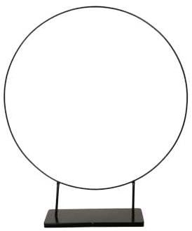 [A-026050] Metalen frame Ring op voet Dubbele poot Zwart Ø57,5x68,5 cm per stuk