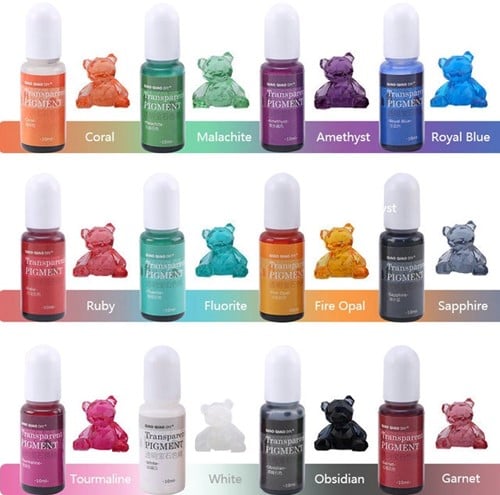 [A-024204] Pigment Transparant Epoxyhars Ruby vloeibare kleurstof voor Epoxy resin en UV resin 100 g per stuk