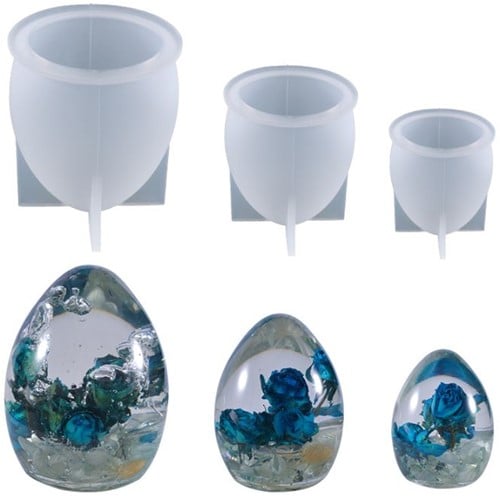 [A-024256] Siliconenmal Eivorm L Epoxy resin zeep kaarsen 70 mm per stuk