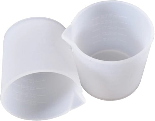 [A-024306] Maatbekertje 2 maatvoeringen 30 cc per stuk voor Epoxy resin en hobby’s
