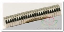 [A-028108] Corsagemagneet light 30 sets (60 magneten) 2 mm 